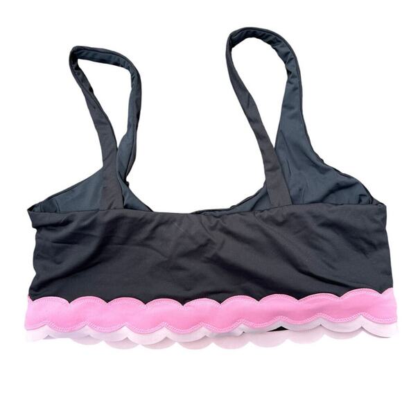 Beach Riot Marin Scallop Colorblock Bikini Top Size XL - Picture 4 of 8